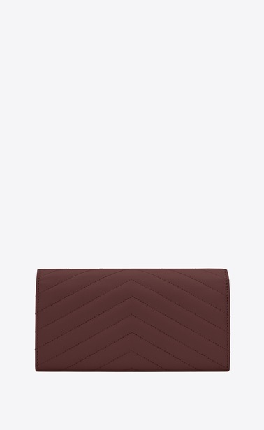 Monogram large flap wallet in grain de poudre embossed leather